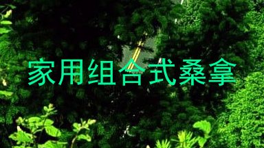 家用组合式桑拿