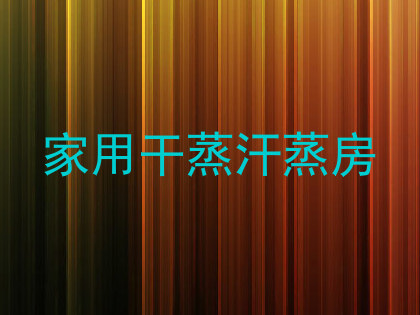 家用干蒸汗蒸房