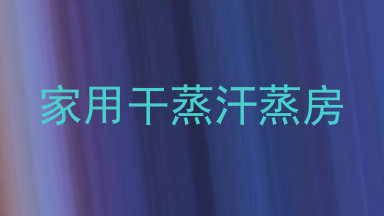 家用干蒸汗蒸房