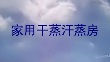 家用干蒸汗蒸房
