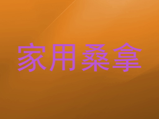 家用桑拿