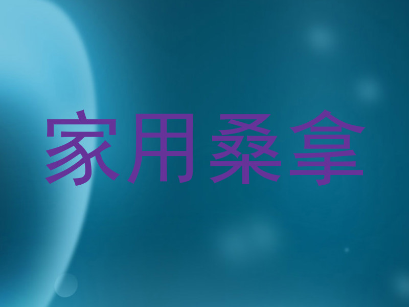 家用桑拿