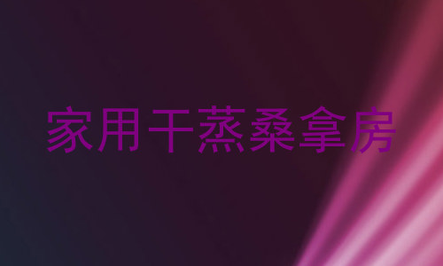 家用干蒸桑拿房