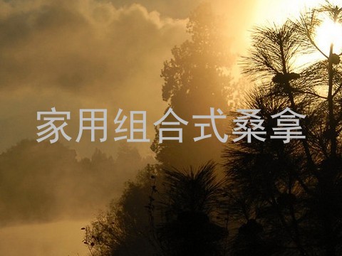 家用组合式桑拿