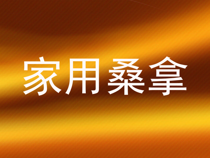 家用桑拿