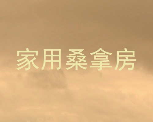 家用桑拿房