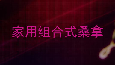 家用组合式桑拿