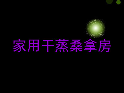 家用干蒸桑拿房