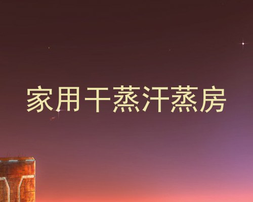 家用干蒸汗蒸房