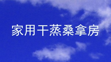 家用干蒸桑拿房