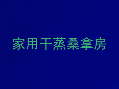 家用干蒸桑拿房