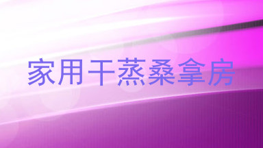 家用干蒸桑拿房