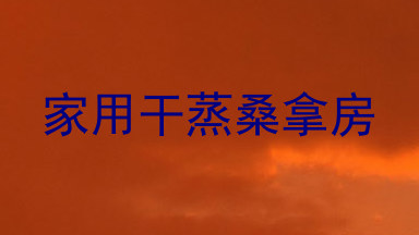家用干蒸桑拿房