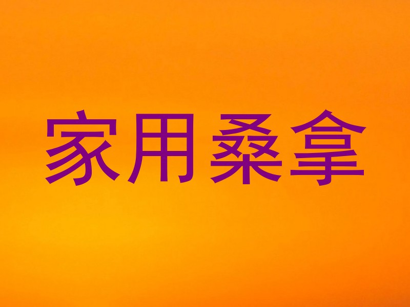家用桑拿