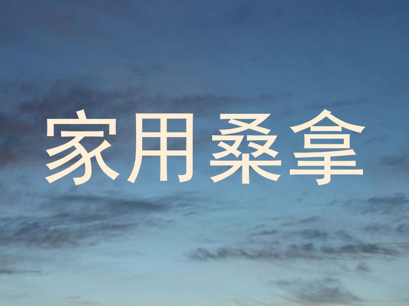 家用桑拿
