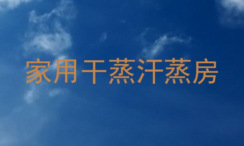 家用干蒸汗蒸房