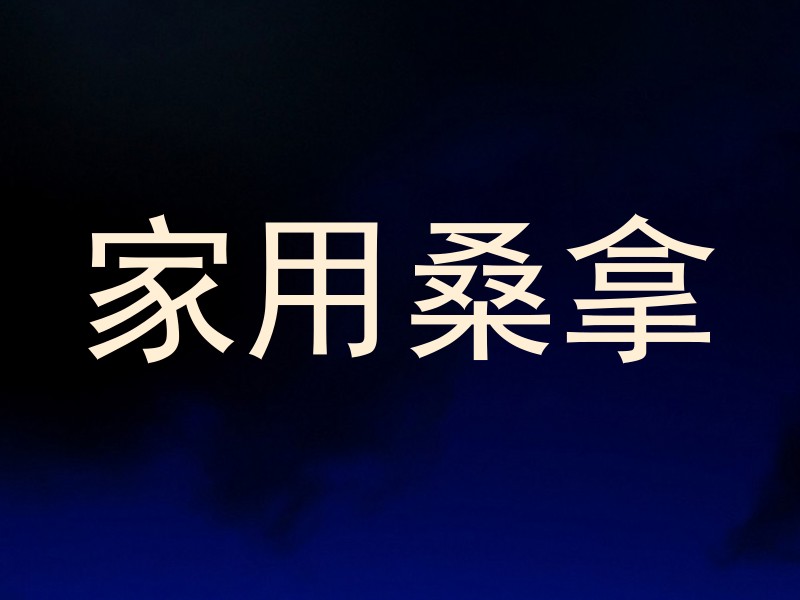 家用桑拿