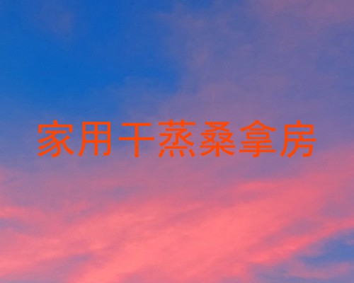 家用干蒸桑拿房