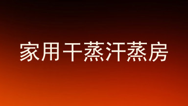 家用干蒸汗蒸房