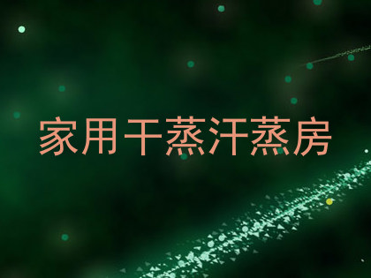 家用干蒸汗蒸房