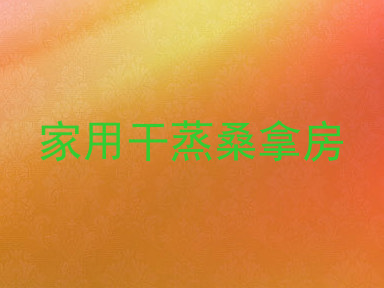 家用干蒸桑拿房