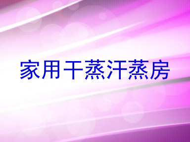 家用干蒸汗蒸房