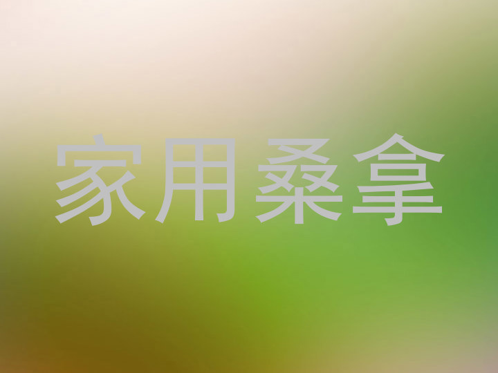 家用桑拿