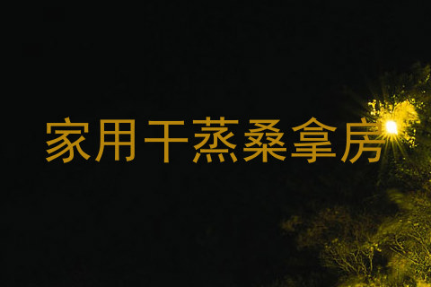 家用干蒸桑拿房