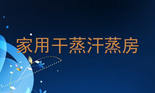 家用干蒸汗蒸房