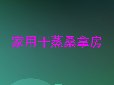 家用干蒸桑拿房
