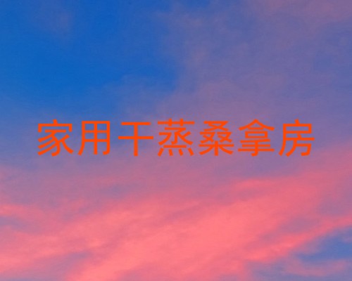 家用干蒸桑拿房