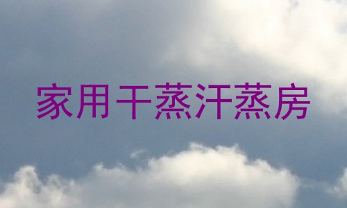 家用干蒸汗蒸房