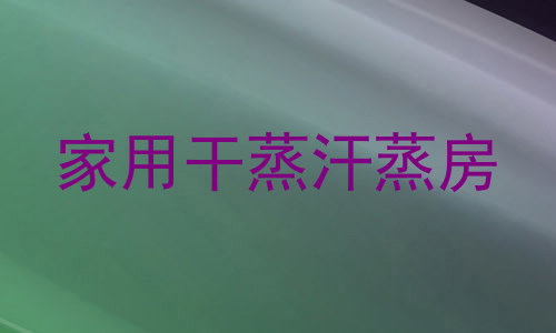 家用干蒸汗蒸房