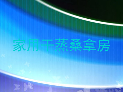 家用干蒸桑拿房