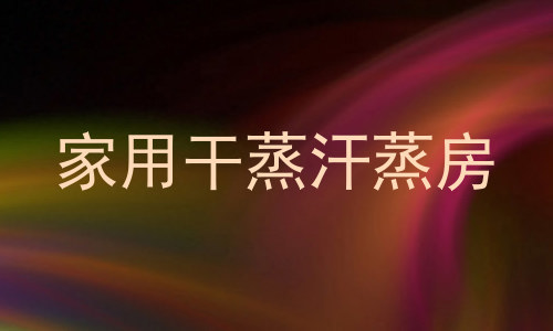家用干蒸汗蒸房