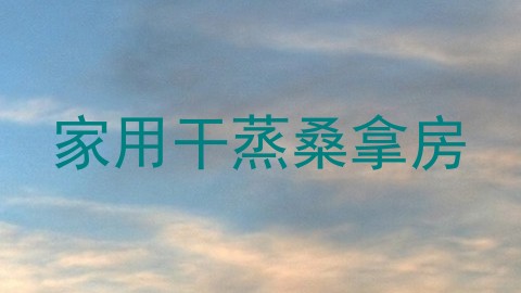 家用干蒸桑拿房