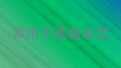 家用干蒸桑拿房