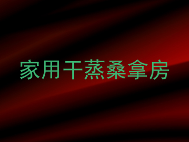 家用干蒸桑拿房