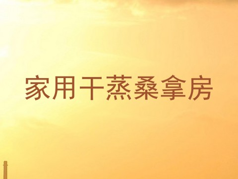 家用干蒸桑拿房