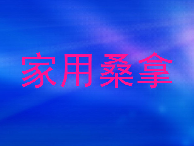 家用桑拿