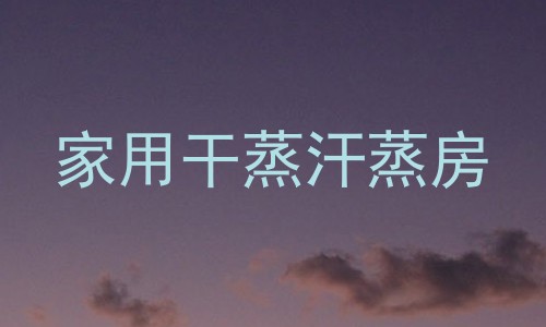 家用干蒸汗蒸房
