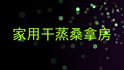 家用干蒸桑拿房