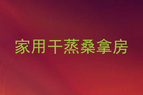 家用干蒸桑拿房