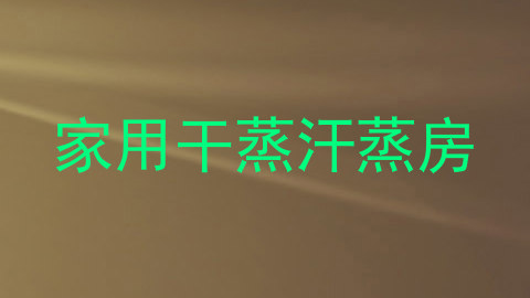家用干蒸汗蒸房