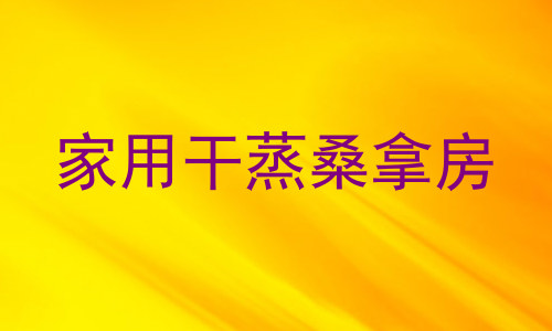 家用干蒸桑拿房