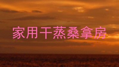 家用干蒸桑拿房