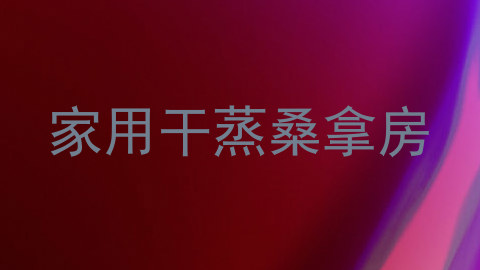 家用干蒸桑拿房