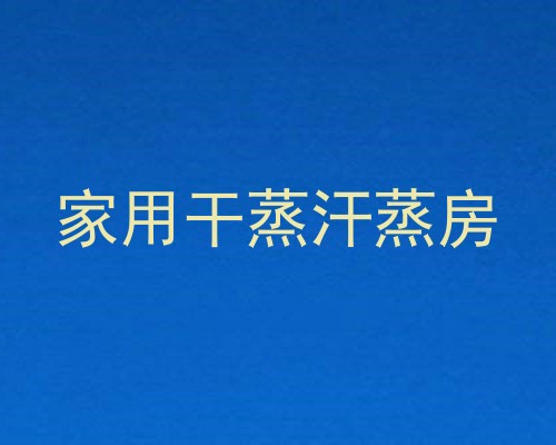 家用干蒸汗蒸房
