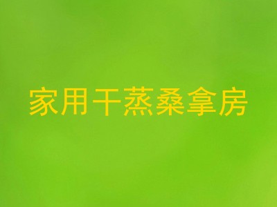 家用干蒸桑拿房