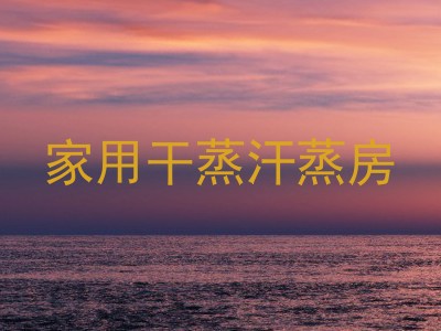 家用干蒸汗蒸房